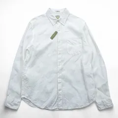 J.CREW リネンシャツ IRISH LINEN ボタンダウンシャツ L ホワイト 麻 100% 胸ポケット SLIM FIT 未使用品 K7899