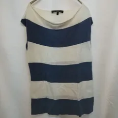 M1-02940 【Women】 WEEKENDMAXMANA (ウィークエンドマックスマーラ) ノースリーブボーダーニット(S) /白.ネイビー K-夏のサムネイル