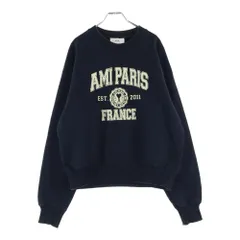AMI Alexandre Mattiussi (アミアレクサンドルマテュッシ) Swaetshirt ロゴプリント クルーネックスウェットトレーナー ブラック USW010.747のサムネイル