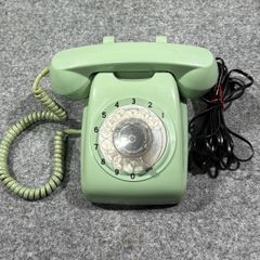 日本電信電話公社 601-A2 ダイヤル式電話機 グリーン 1984年製 昭和