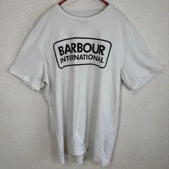 Barbour バブアー ロゴTシャツ Lサイズ ホワイト 半袖 プリントT シンプル 定番 人気のサムネイル