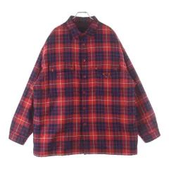 PRADA (プラダ) 21AW Wool Blend Shirt ウールブレンドシャツ シャツジャケット レッド SC556M S212 1ZK2のサムネイル