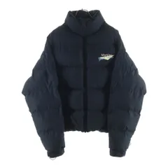 MARTINE ROSE (マーティンローズ) DOLL PUFFER ドール ロゴエンブロイダリー ジップアップ パファー ジャケット ブラックのサムネイル