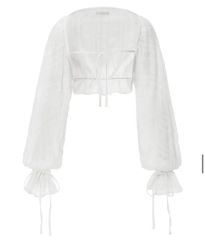 YILON TWINKLE GATHER LACE BLOUSE イロン - メルカリ