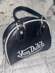 ♡Y2K♡vondutch ミニボストンバッグ デニム ビンテージ ヴィンテージ