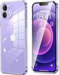 6P258 iPhone12 mini ケース クリア 衝撃吸収 ストラップホール付き(クリア)