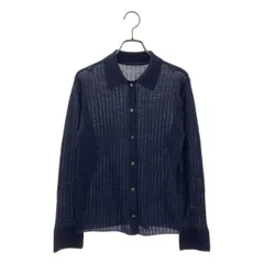 SEASON STYLE LAB / シーズンスタイルラボ | カシミヤ ポロカーディガン | 40 | ネイビー | レディース