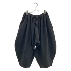 BLACK COMME des GARCONS / ブラックコムデギャルソン | 2021SS | ポリエステル縮絨 サルエルパンツ | S | ブラック | メンズ