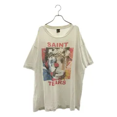 SAINT MICHAEL  Mxxxxxx / セントマイケル | DENIM TEARS DT_SS TEE / CLOWN  / ダメージ加工 オーバーサイズ 両面プリント Tシャツ カットソー | XXL | ホワイト | メンズ