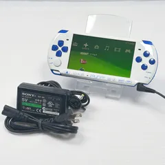 PSP 3000 ホワイトブルー 良品 遊べるセット 動作確認済み FW6.60 中期型モデル ソニー プレイステーション ポータブル SONY PlayStation Portable psp 管理番号M1832