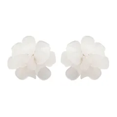 【アイボリー×ピアス】[Cream dot. クリームドット公式] ピアス レディース   ポスト  スタッド フラワー ブーケ 半透明 立体的 軽量 華やか 結婚式 二次会 お呼ばれ  