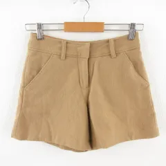 ナチュラルビューティーベーシック NATURAL BEAUTY BASIC ショートパンツ 茶 キャメル XS *E37