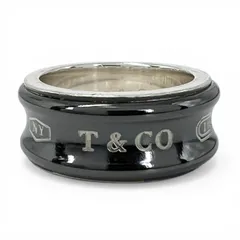 Tiffany 1837 ナローリング　ワイド　チタン　ブラック　15号 TIFFANY&Co.（ティファニー） TIFFANY & Co. 1837 ブラックチタン ナ