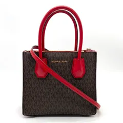 【中古】良品 MICHAEL KORS マイケルコース シグネチャー 2way レザー ハンド ショルダー バッグ fH02129N