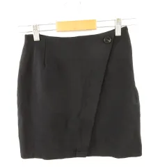エモダ EMODA ミニスカート タイト ストレッチ 黒 S *A621