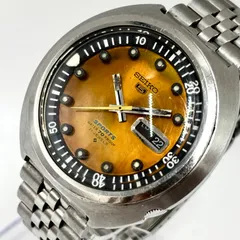 【不動/希少】SEIKO 5/セイコー 5 SPORTS/スポーツ 腕時計 SUSHI ROLL/スシロール 自動巻き オレンジ文字盤 ヴィンテージ
