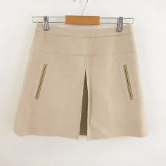 シンシアローリー CYNTHIA ROWLEY ミニスカート 台形 ベージュ 2 *T596のサムネイル