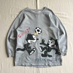 フィリックス君 スウェットトレーナー Mサイズ グレー 古着 Felix