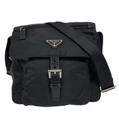 PRADA プラダ テスート ショルダーバッグ レザー ブラック BT0521