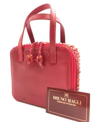 BRUNO MAGLI　ブルーノマリ　ミニバッグ　ハンドバッグ　レッド系　5138のサムネイル