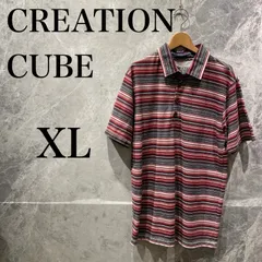 Crieation Cube メンズ M マルチストライプ ポロシャツのサムネイル