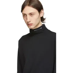 1017 ALYX 9SM アリクス ロゴ L/S ロールネック ロングスリーブ ブラック Lのサムネイル