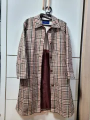 KEITH キース コットンCHECK ロングトレンチコートのサムネイル