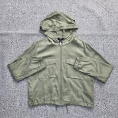 3(S) 新モデル DKNY レディース ショート フード ジップアップ ジャケット 1029SUのサムネイル