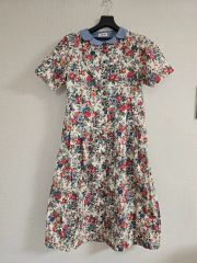 90s KENZO ゲンゾー レトロ ヴィンテージ 花柄 シャツワンピース M
