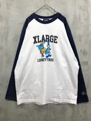 XLARGE エクストララージ LOONEY TUNES ラグラン Tシャツ sizeM/紺 ■■ メンズ