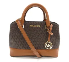 美品/MICHAEL KORS マイケルコース/総柄 MKシグネチャー 2WAYショルダーバッグ/ブラウン ハンドバッグ/FB3132