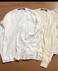 UNUSED 21SS US1957 ロンT サイズ2 白×黒 バイカラー - メルカリ