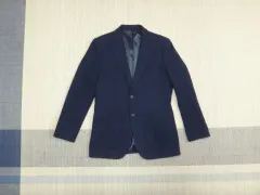 (95) ルイカステル ヘリンボーン ダブルボタン サイドベント ウール ジャケット