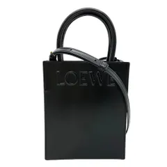 ロエベ LOEWE スタンダード A5 トートバッグ 2WAY A933S30X01 ブラック【中古】