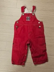 Tommy Hilfiger トミーヒルフィガー キッズ レッド オーバーオール 12m-18m