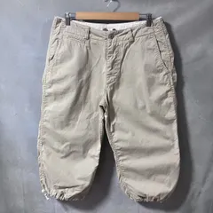 MASTER&Co マスターアンドコー コットン 裾ドローコード ミリタリー ワイド クロップド チノパンツ size.M ベージュのサムネイル