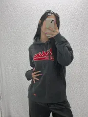 ディッキーズ オールドスクール レトロ ビックロゴ 起毛 フードTシャツ L C06861