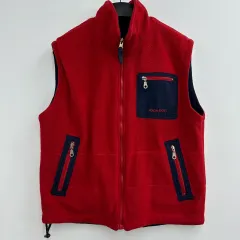 95 コーロンスポーツ メンズ リバーシブル フリース ベスト ジップアップ