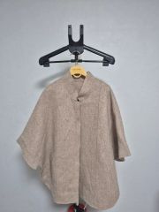 ZARA ケープ ポンチョ コート ブラック XS - メルカリ