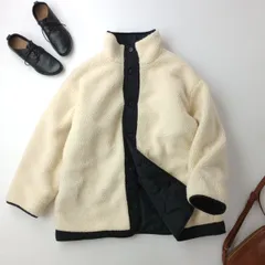 FREAK'S STORE フリークスストア ハイネック リバーシブルジャケット ボア キルティング (えK＋2556)26F
