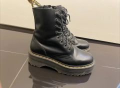 超美品 Dr.Martens JADON UK4 黒 厚底 サイドジップ - メルカリ