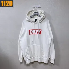 100 OBEY オベイ ボックスロゴ フーディー Tシャツのサムネイル