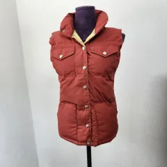 ヴィンテージ 70s THE NORTH FACE ザノースフェイス ダウン ベスト BROWN LABEL S