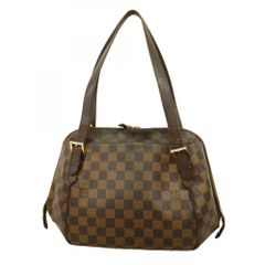 【使用感あり】 Louis Vuitton ルイ・ヴィトン ダミエエベヌ ブルックリンMM メッセンジャーバッグ N51211 ブラウン／キャンバス ルイヴィトン N51211 ダミエ ブルックリンMM ショルダーバッグ エベヌ