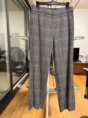 エスソレジア ストレート CHECKPATTERN スラックス パンツ