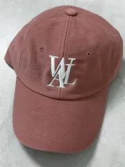 WOOALONG ウアロン ロゴ ベースボールキャップ ダストピンク Sのサムネイル