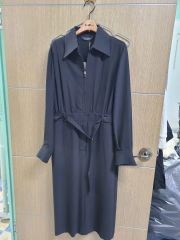 美品✨ラルフローレン シルク90 シャツワンピース シェルバックル 黒 M 9 美品✨ラルフローレン シルク90 シャツワンピース シェルバックル 黒 M