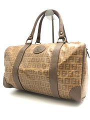訳あり】FENDI フェンディ ズッカ柄 ミニボストンバッグ ヴィンテージ