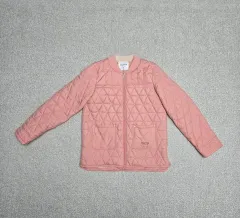 a0538 BENETTON ベネトン ピンク キルティング ジャケット 165 (14 15)のサムネイル