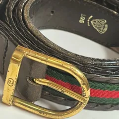 GUCCI グッチ シェリーライン ベルト ゴールドバックル ダブルG